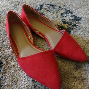 a new day suede d'orsay flats